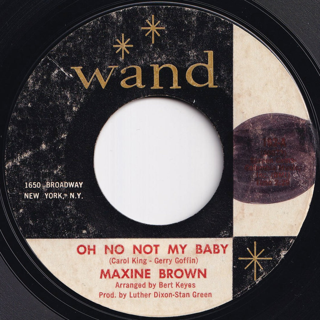 Maxine Brown - Oh No Not My Baby / You Upset My Soul (7 inch Record / Used)