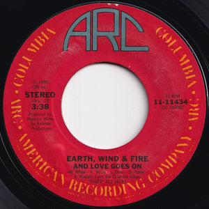 Earth, Wind & Fire - And Love Goes On / Win Or Lose (7 inch Record / Used)