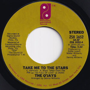 O'Jays - Brandy / Take Me To The Stars (7 inch Record / Used)