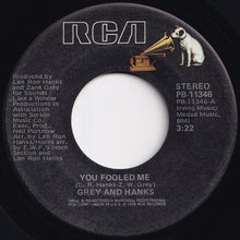 画像をギャラリービューアに読み込む, Grey And Hanks - You Fooled Me / (Part II) (7 inch Record / Used)
