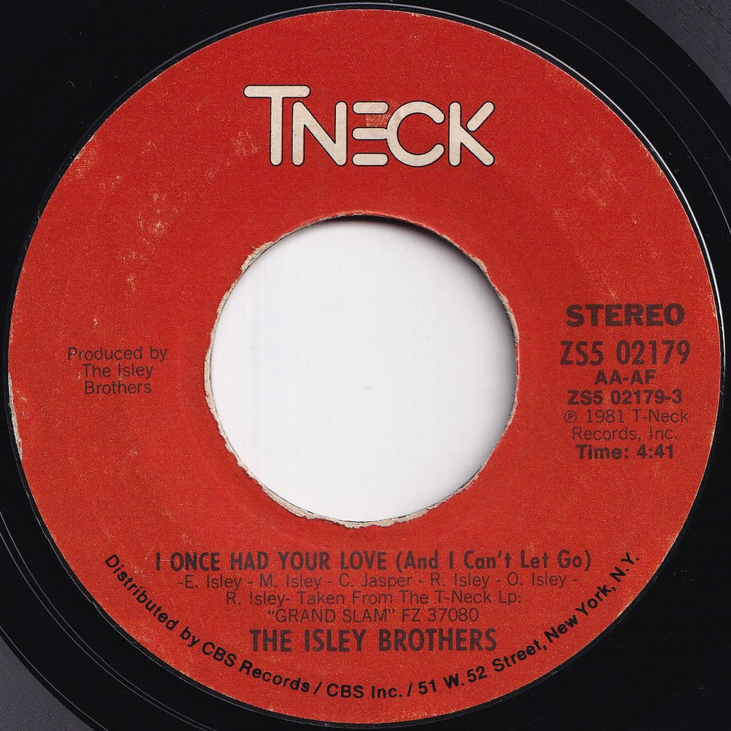 Isley Brothers - I Once Had Your Love (And I Can't Let Go) / (Instrumental) (7 inch Record / Used)