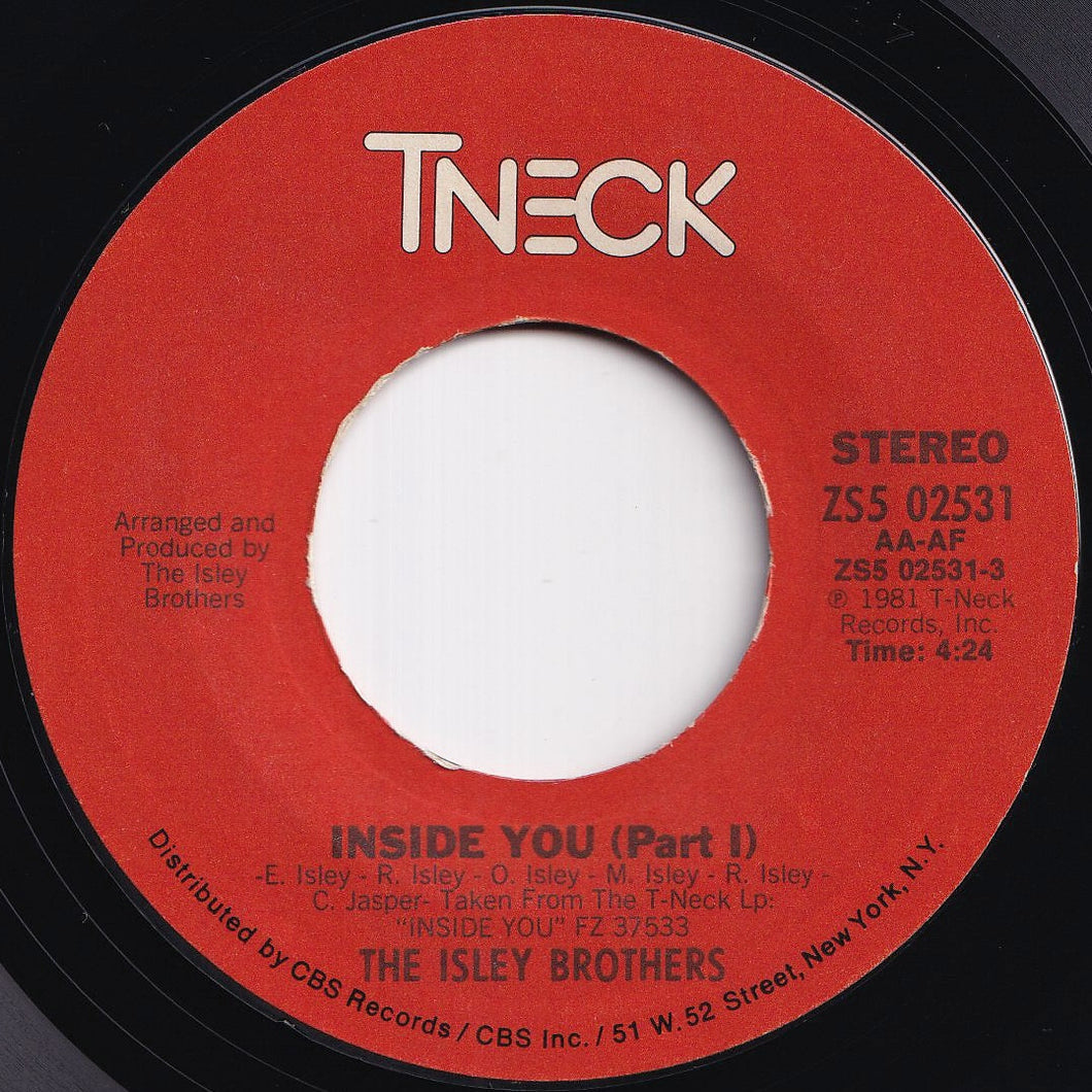 Isley Brothers - Inside You (Part 1) / (Part 2) (7 inch Record / Used)
