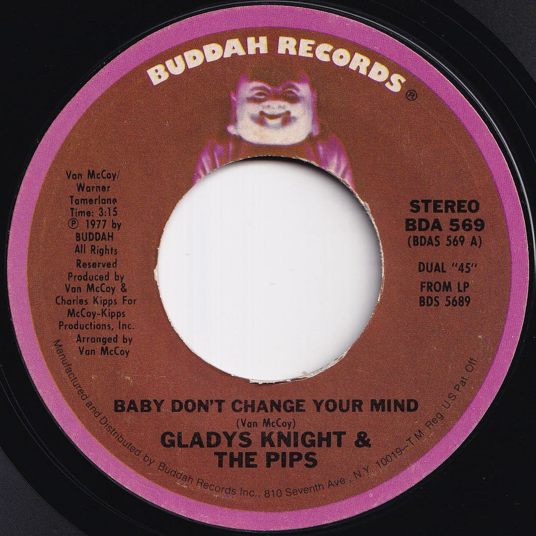 Gladys Knight & The Pips - Baby, Don't Change Your Mind / I Love To Feel That Feeling (7 inch Record / Used)