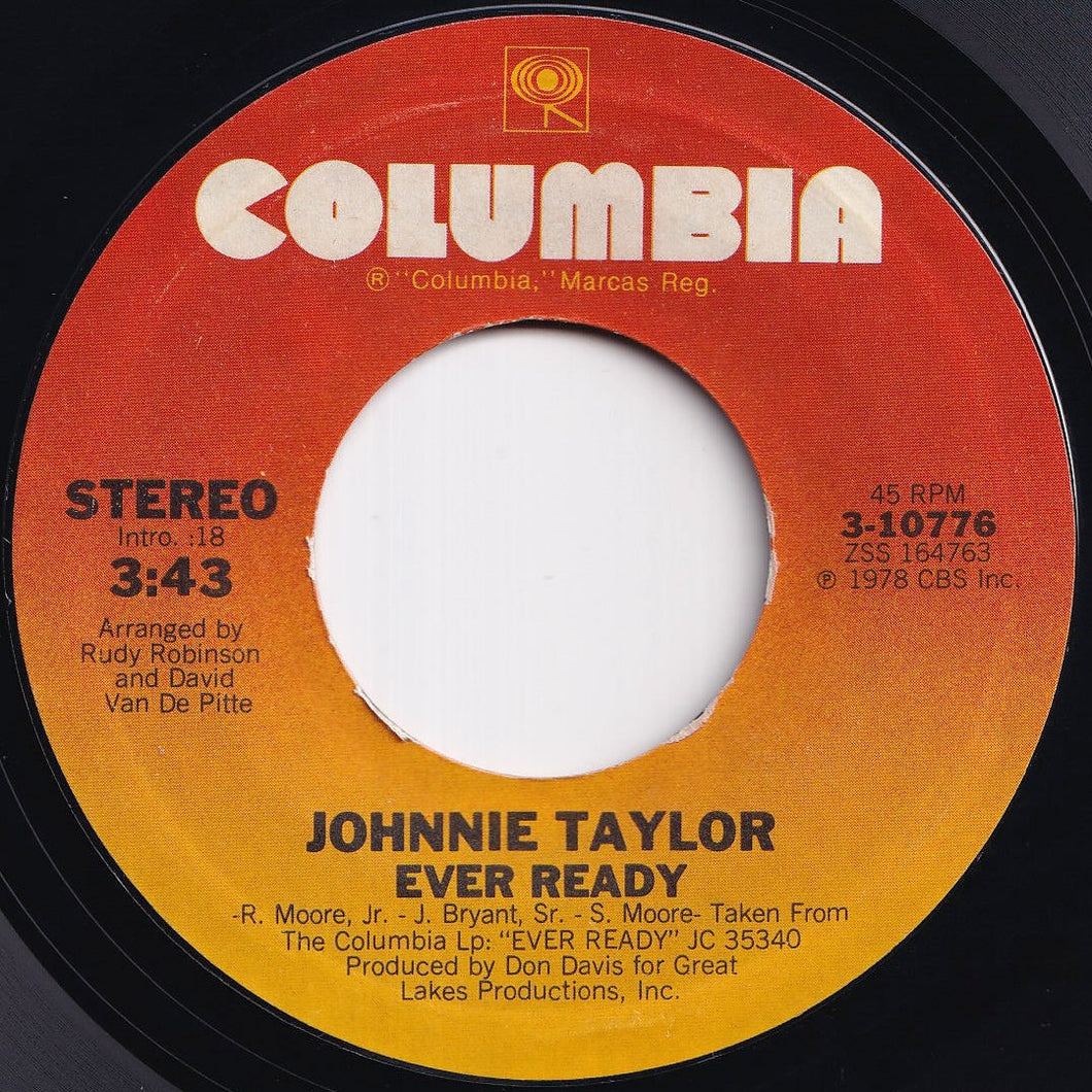 Johnnie Taylor - Ever Ready / Give Me My Baby (7 inch Record / Used)