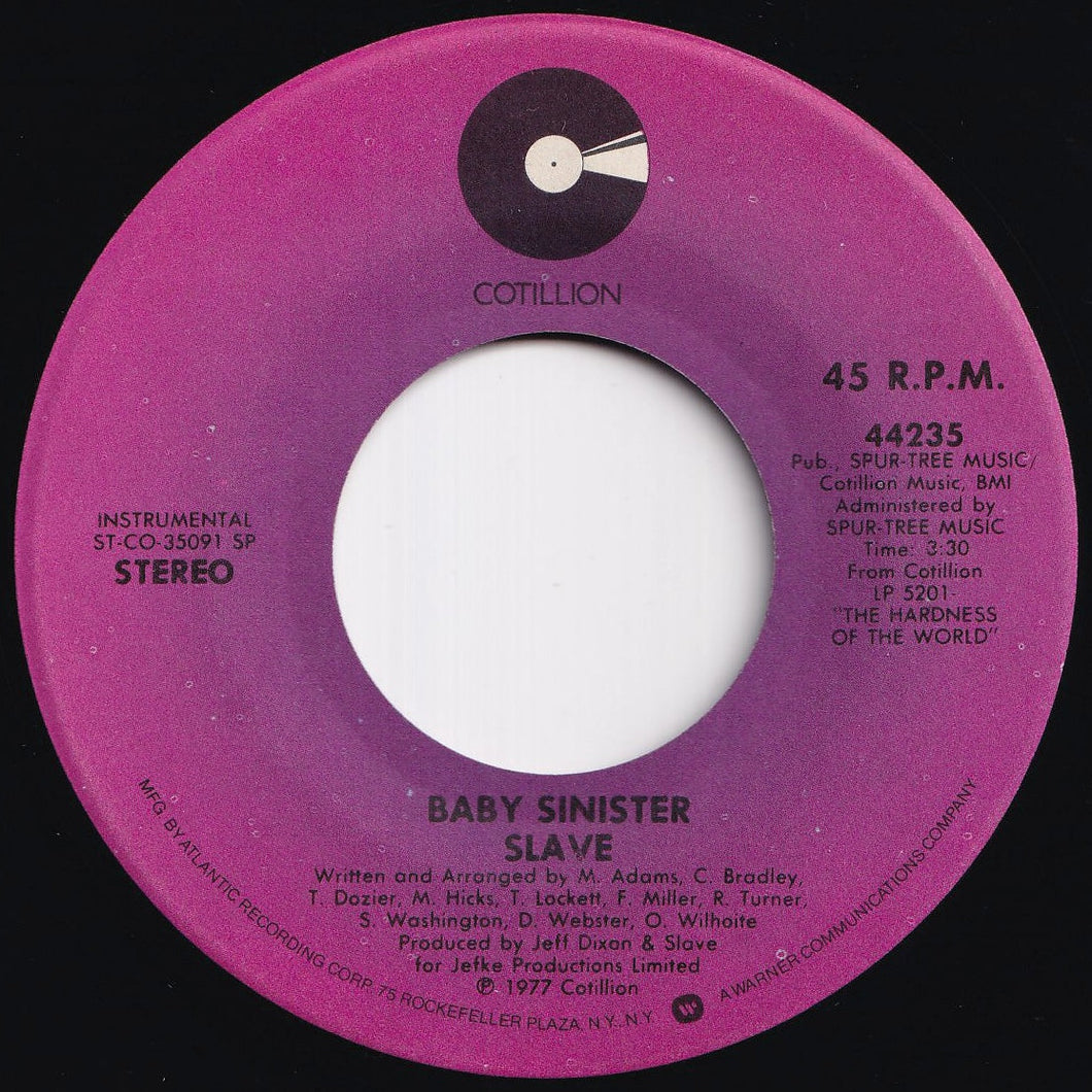Slave - Baby Sinister / Can't Get Enough Of You (7 inch Record / Used)