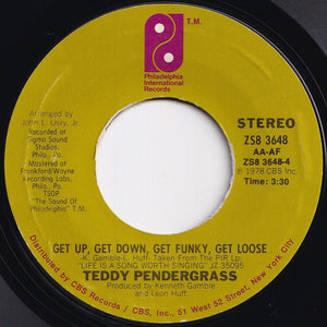 Teddy Pendergrass - Close The Door / Get Up, Get Down, Get Funky, Get Loose (7 inch Record / Used)
