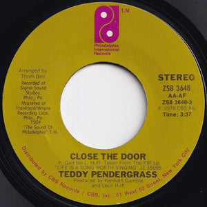 Teddy Pendergrass - Close The Door / Get Up, Get Down, Get Funky, Get Loose (7 inch Record / Used)