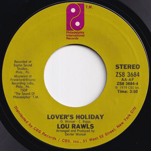Lou Rawls - Let Me Be Good To You / Lover's Holiday (7 inch Record / Used)