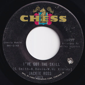 Jackie Ross - I've Got The Skill / Change Your Ways (7 inch Record / Used)
