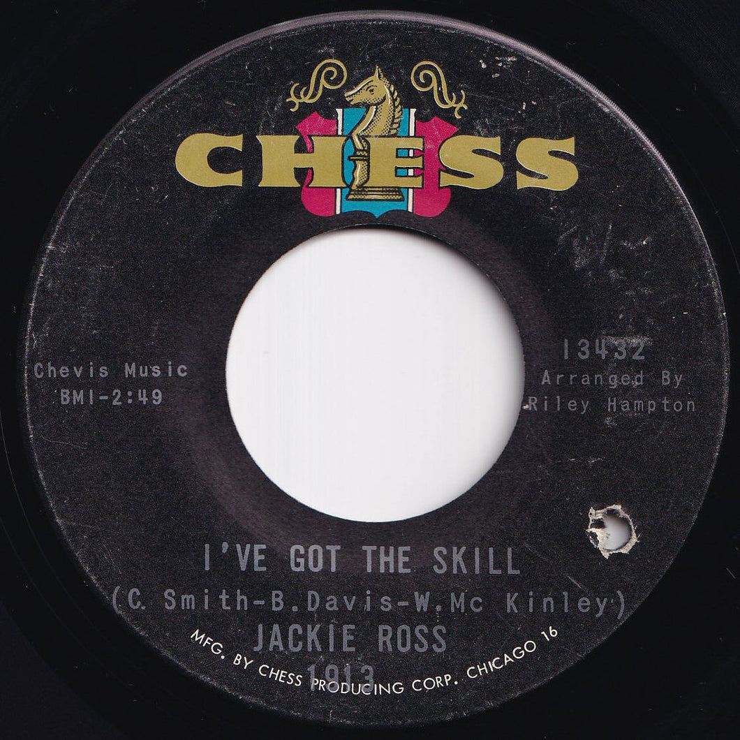 Jackie Ross - I've Got The Skill / Change Your Ways (7 inch Record / Used)