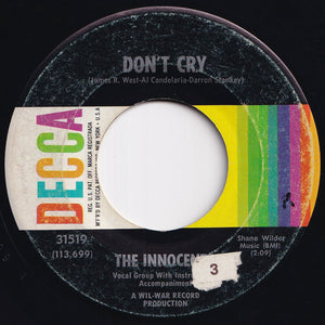 Innocents - Don't Cry / Come On Lover (7 inch Record / Used)