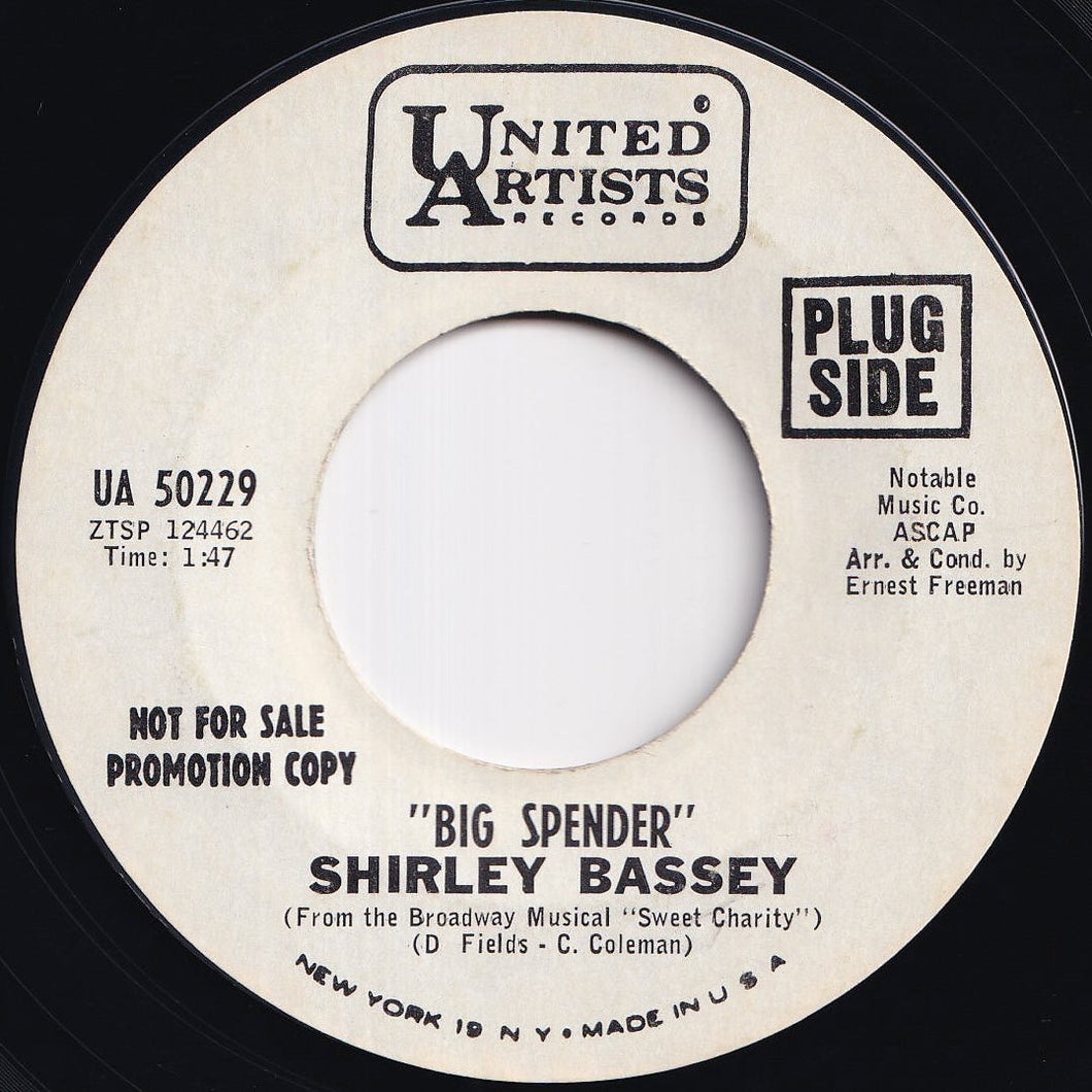 Shirley Bassey - Big Spender / Dangerous Games (7 inch Record / Used)