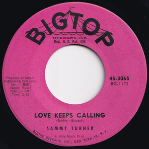 Sammy Turner - Little Sir Echo / Love Keeps Calling (7 inch Record / Used)