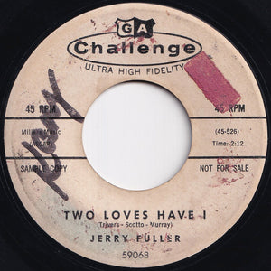 Jerry Fuller - I Dreamed About My Lover / Two Loves Have I (7 inch Record / Used)