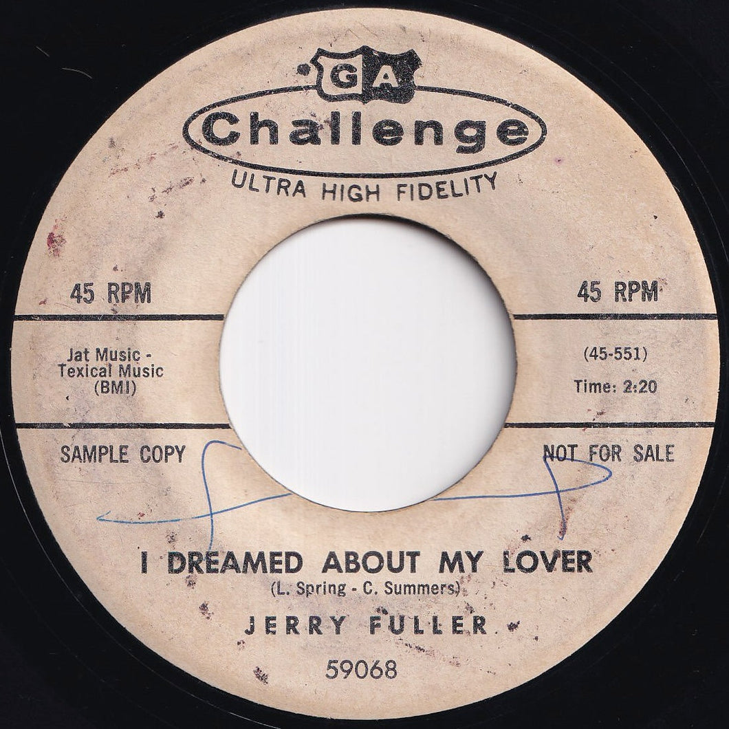 Jerry Fuller - I Dreamed About My Lover / Two Loves Have I (7 inch Record / Used)