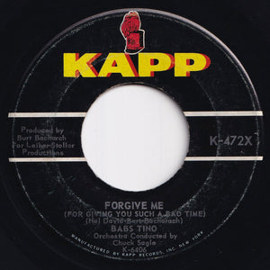 Babs Tino - Forgive Me (For Giving You Such A Bad Time) / If I Didn't Love You So Much (7 inch Record / Used)