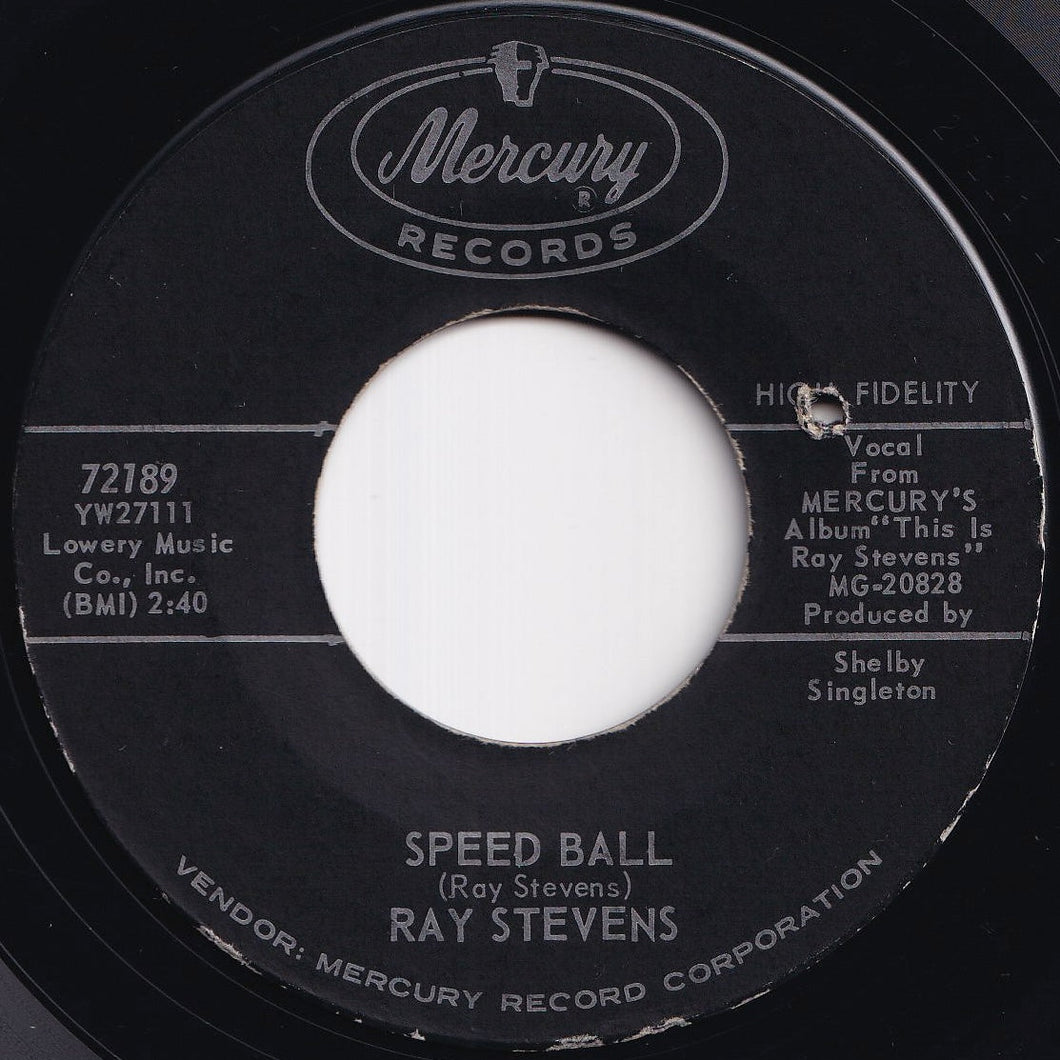 Ray Stevens - Speed Ball / It's Party Time (7 inch Record / Used)
