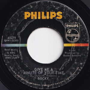 Bocky - Listen To The Beat Of My Heart / Give Me A Minute Of Your Time (7 inch Record / Used)