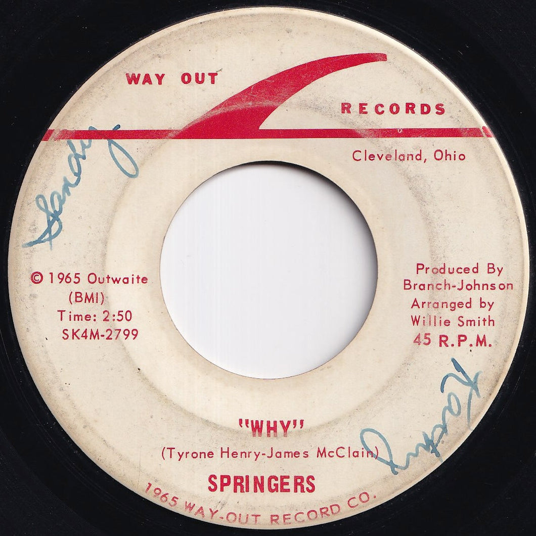 Springers - Why / Last Heartbreak (7 inch Record / Used)