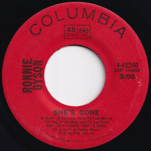 Ronnie Dyson - I Don't Wanna Cry / She's Gone (7 inch Record / Used)