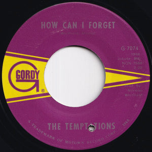 Temptations - Please Return Your Love To Me / How Can I Forget (7 inch Record / Used)