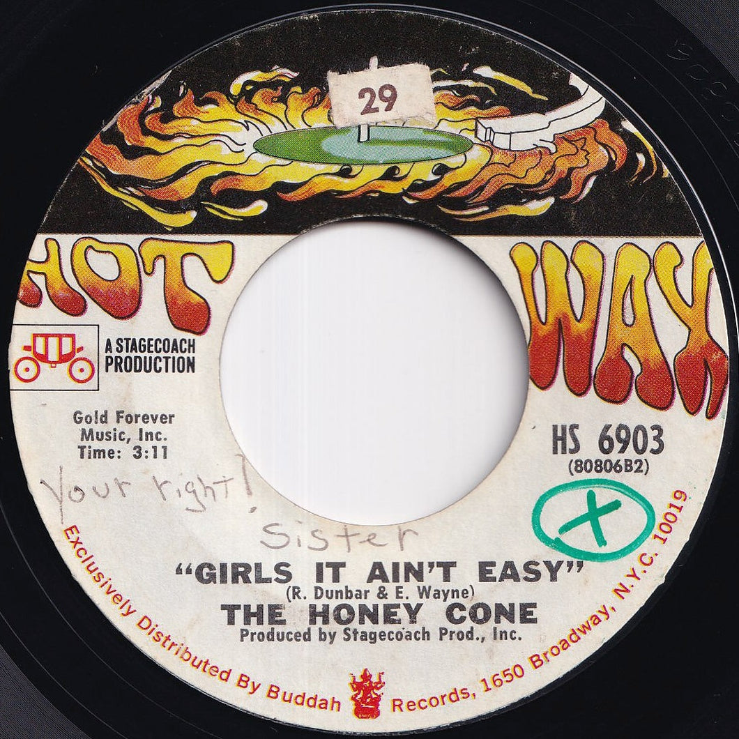 Honey Cone - Girls It Ain't Easy / The Feeling's Gone (7 inch Record / Used)