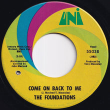 画像をギャラリービューアに読み込む, Foundations - Baby, Now That I&#39;ve Found You / Come On Back To Me (7 inch Record / Used)
