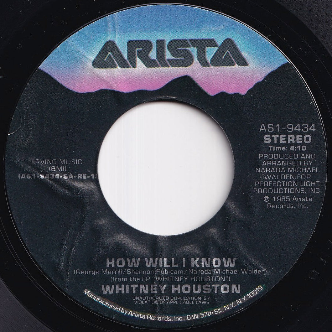 Whitney Houston - How Will I Know / Someone For Me (7 inch Record / Used)
