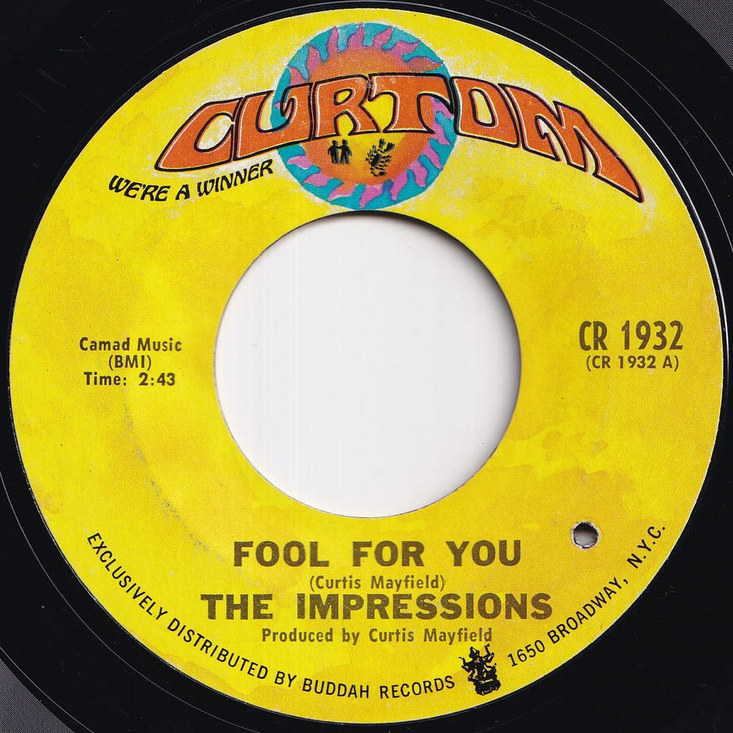 Impressions - Fool For You / I'm Loving Nothing (7 inch Record / Used)