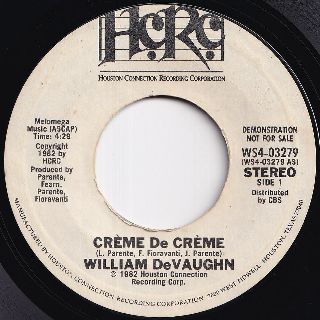 William DeVaughn - Creme De Creme / (Instrumental) (7 inch Record / Used)