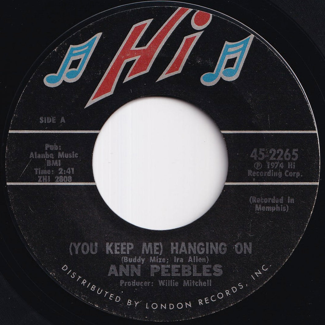 Ann Peebles - (You Keep Me) Hangin' On / Heartaches, Heartaches (7 inch Record / Used)
