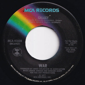 War - Galaxy (Part I) / (Part II) (7 inch Record / Used)