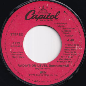 Sun - Radiation Level / (Instrumental) (7 inch Record / Used)