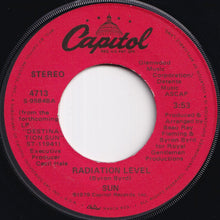 画像をギャラリービューアに読み込む, Sun - Radiation Level / (Instrumental) (7 inch Record / Used)
