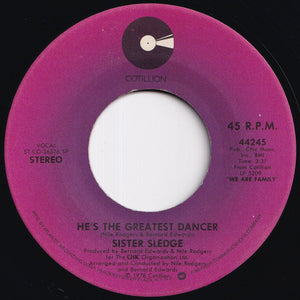 Sister Sledge - He's The Greatest Dancer / Somebody Loves Me (7 inch Record / Used)