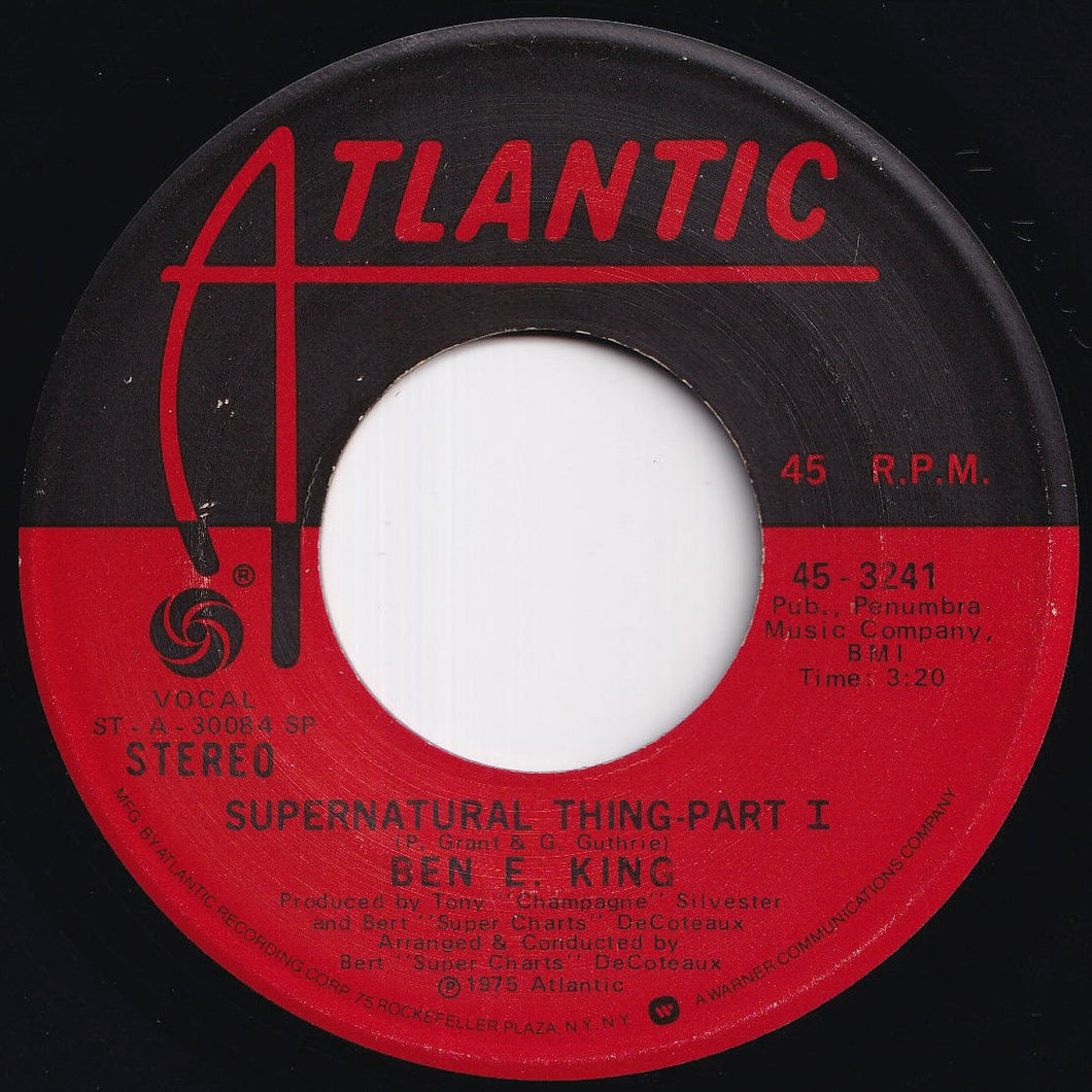 Ben E. King - Supernatural Thing (Part 1)  / (Part 2) (7 inch Record / Used)