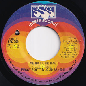 Peggy Scott & Jo Jo Benson - I Want To Love You Baby / We Got Our Bag (7 inch Record / Used)