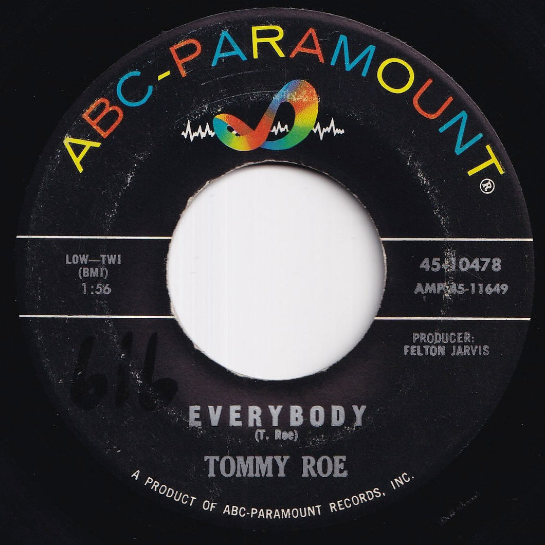 Tommy Roe - Everybody / Sorry I'm Late, Lisa (7 inch Record / Used)
