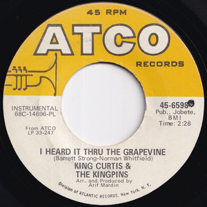 King Curtis & The Kingpins - A Whiter Shade Of Pale / I Heard It Thru The Grapevine (7 inch Record / Used)