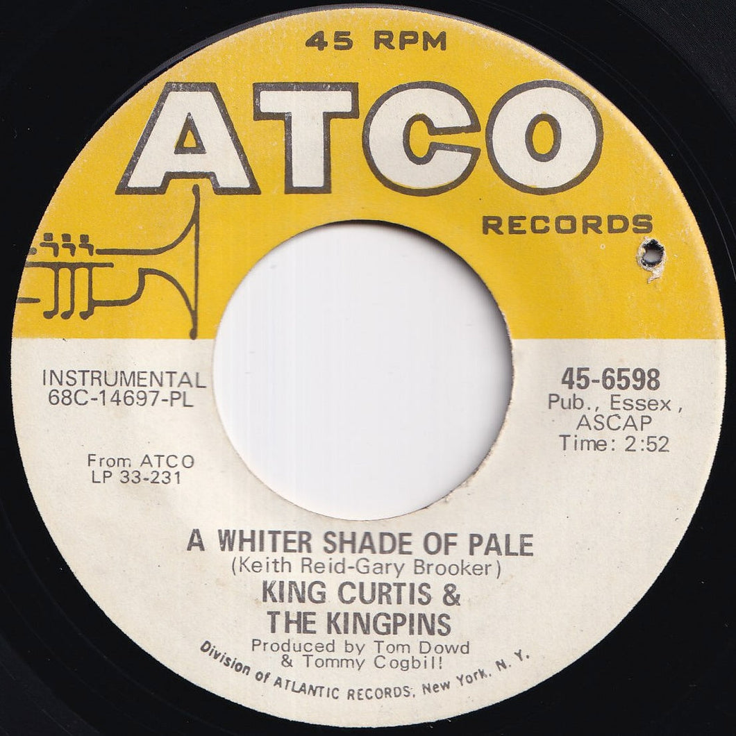 King Curtis & The Kingpins - A Whiter Shade Of Pale / I Heard It Thru The Grapevine (7 inch Record / Used)