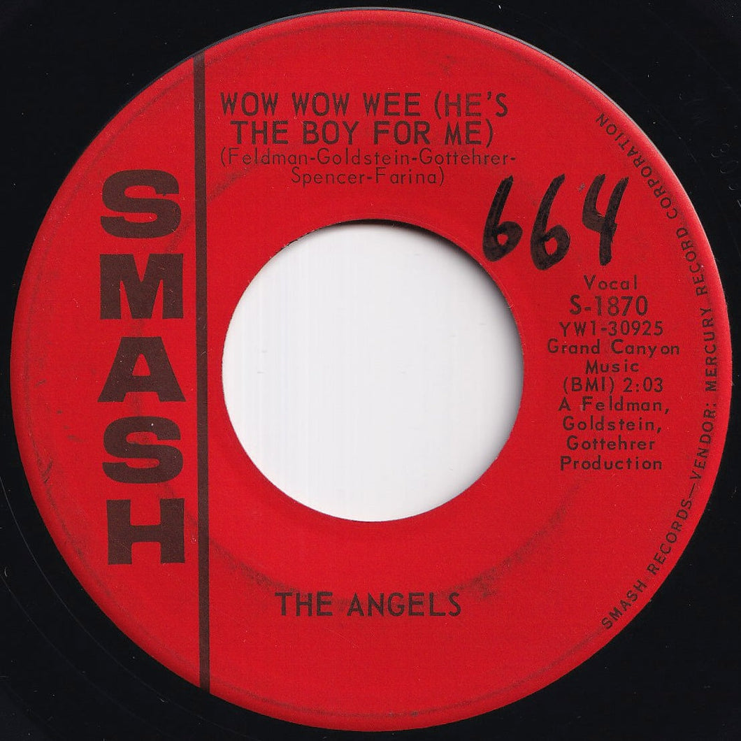 Angels - Wow Wow Wee (He's The Boy For Me) / Snowflakes And Teardrops (7 inch Record / Used)