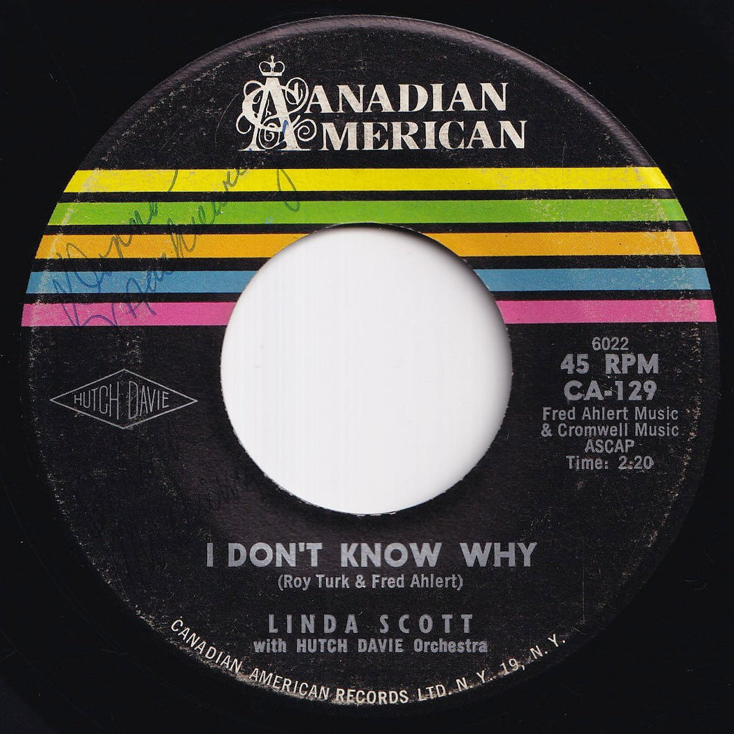 Linda Scott - I Don't Know Why / It's All Because (7 inch Record / Used)