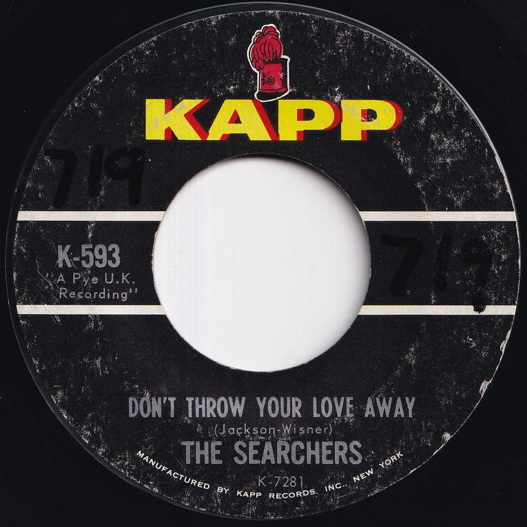 Searchers - Don't Throw Your Love Away / I Pretend I'm With You (7 inch Record / Used)