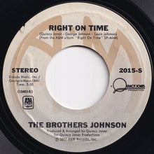 画像をギャラリービューアに読み込む, Brothers Johnson - Love Is / Right On Time (7 inch Record / Used)
