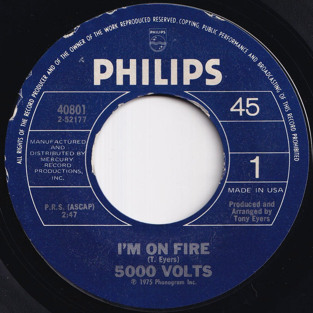 5000 Volts - I'm On Fire / Still On Fire (7 inch Record / Used)