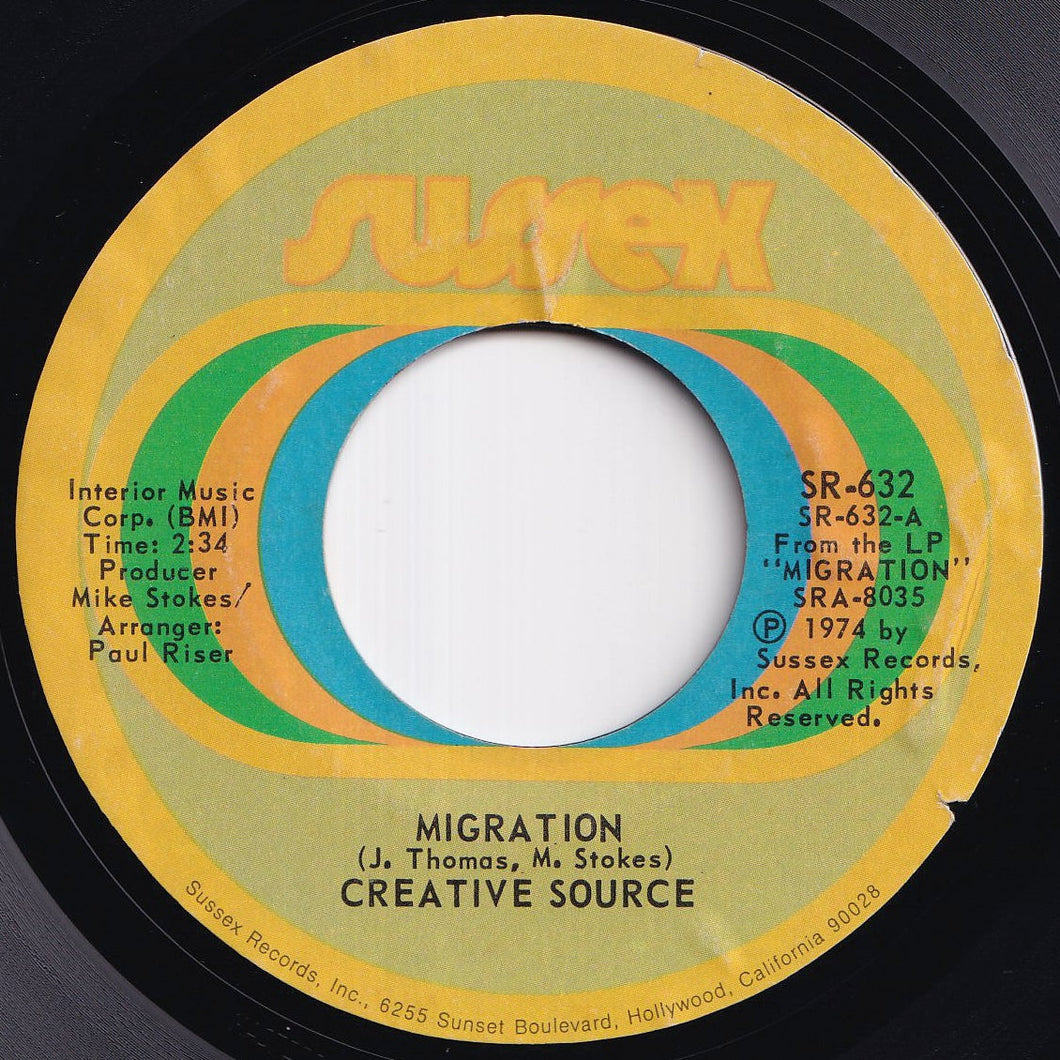 Creative Source - Migration / I Just Can't See Myself Without You (7 inch Record / Used)