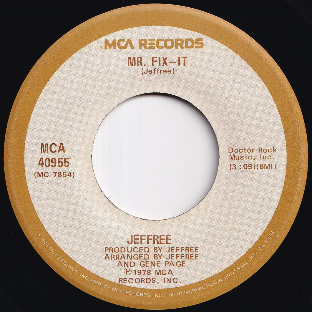 Jeffree - Mr. Fix-It / Take My Love (7 inch Record / Used)