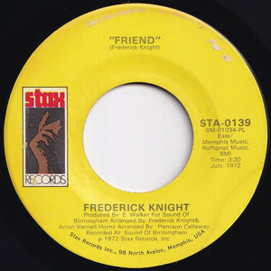 Frederick Knight - Trouble / Friend (7 inch Record / Used)