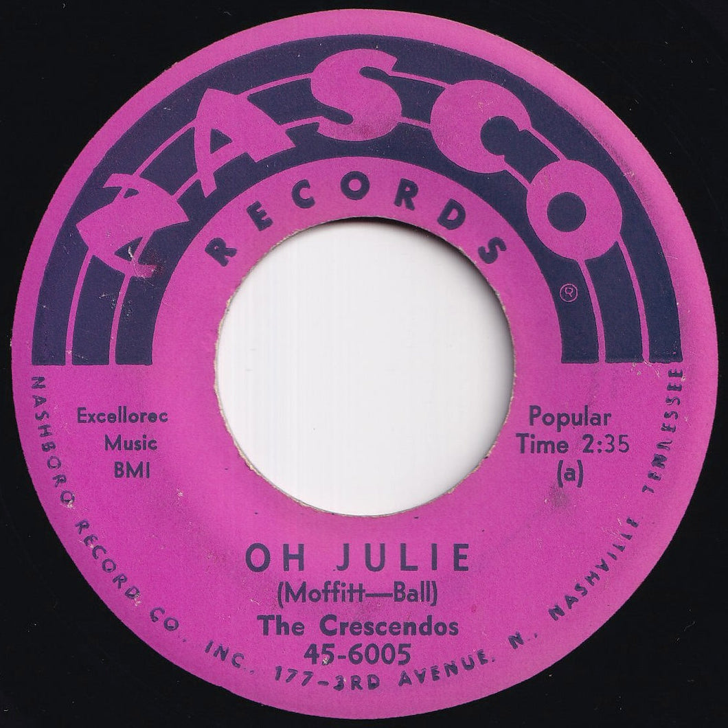 Crescendos - Oh Julie / My Little Girl (7 inch Record / Used)