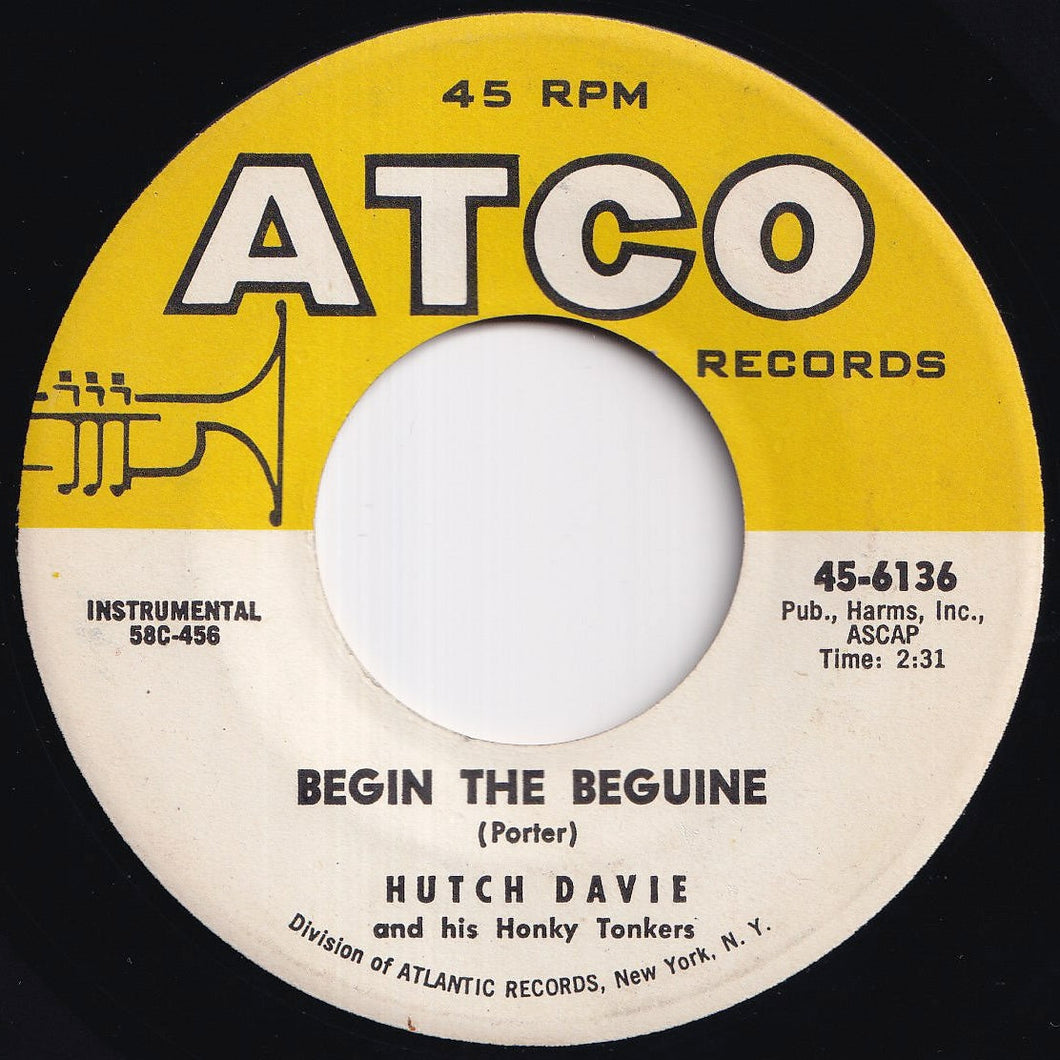 Hutch Davie And His Honky Tonkers - Begin The Beguine / Dipsy Doodle (7 inch Record / Used)